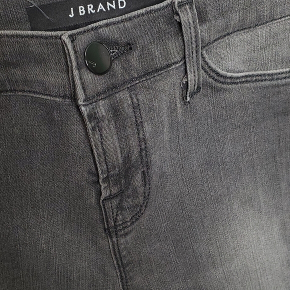 J BRAND Grey Dark Wash Mid-Rise Skinny Leg Jeans Size 26 - Picture 5 of 11